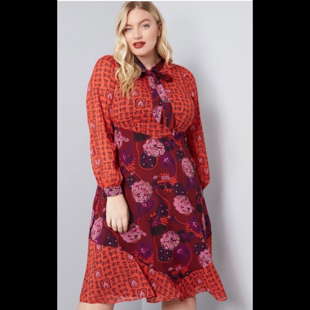 Never Worn! ModCloth X Anna Sui Dress, Size 18
